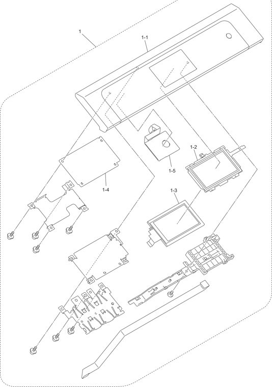 13. PANEL parts diagram - Brother Parts for DCP-9015 DCP-9017 DCP-9020 MFC-9130 MFC-9140 MFC-9330 MFC-9335 MFC-9340