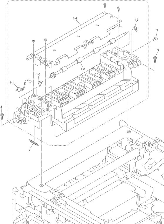 9. PAPER EJECT parts diagram - Brother Parts for DCP-9015 DCP-9017 DCP-9020 MFC-9130 MFC-9140 MFC-9330 MFC-9335 MFC-9340