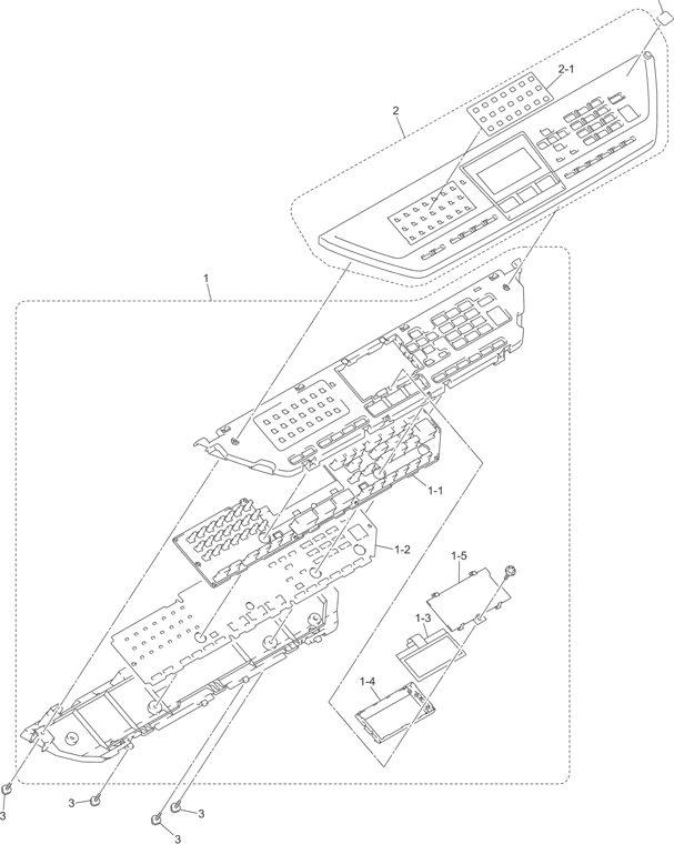 12. PANEL parts diagram - Brother MFC-8870DW MFC8860DN Parts