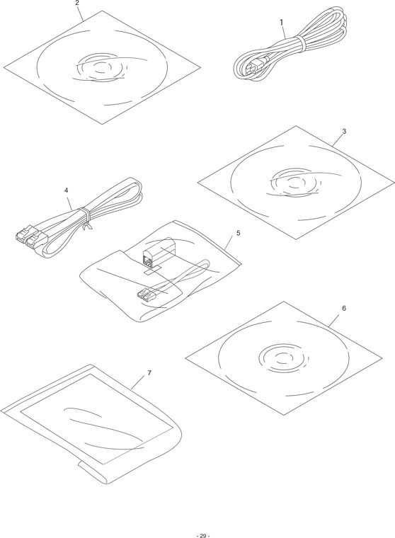 14. ACCESSORIES parts diagram - Brother MFC-8870DW MFC8860DN Parts