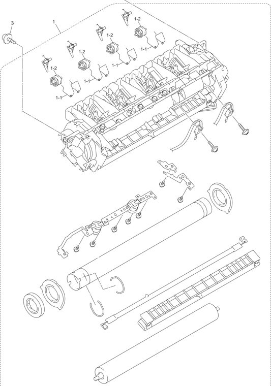 8. FUSER UNIT parts diagram - Brother MFC-8870DW MFC8860DN Parts