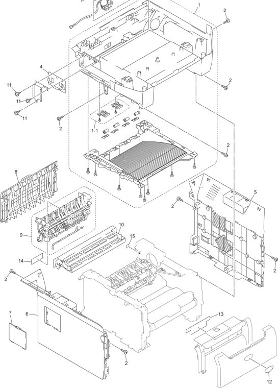 9. COVERS parts diagram - Brother MFC-8870DW MFC8860DN Parts