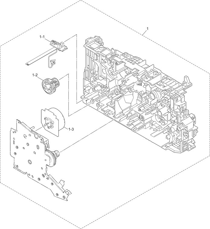 1. FRAME L & DRIVE UNIT parts diagram - Brother Parts for DCP-7080 7080D 7180DN DCP-L2500D L2520D L2520DW DCP-L2540DN L2540DW L2541DW L2560DW HL-L2380DW MFC-7380 7480D 7880DN MFC-L2680W L2685DW L2700D L2700DN L2700DW MFC-L2701D L2701DW L2703DW L2705DW L2707DW MFC-L2720DW L2740DW