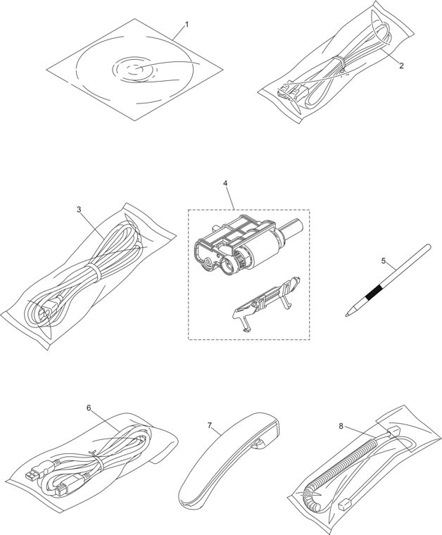 13. ACCESSORIES parts diagram - Brother Parts for DCP-7080 7080D 7180DN DCP-L2500D L2520D L2520DW DCP-L2540DN L2540DW L2541DW L2560DW HL-L2380DW MFC-7380 7480D 7880DN MFC-L2680W L2685DW L2700D L2700DN L2700DW MFC-L2701D L2701DW L2703DW L2705DW L2707DW MFC-L2720DW L2740DW