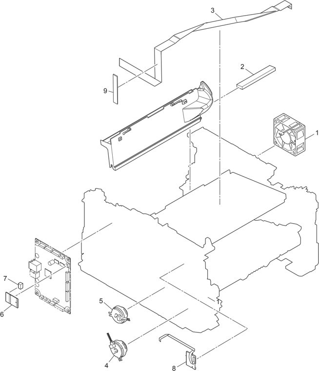 3. FRAME parts diagram - Brother Parts for DCP-7080 7080D 7180DN DCP-L2500D L2520D L2520DW DCP-L2540DN L2540DW L2541DW L2560DW HL-L2380DW MFC-7380 7480D 7880DN MFC-L2680W L2685DW L2700D L2700DN L2700DW MFC-L2701D L2701DW L2703DW L2705DW L2707DW MFC-L2720DW L2740DW