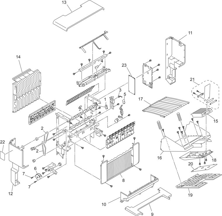 15. STACKER-1 parts diagram - Brother HL-S7000DN Parts