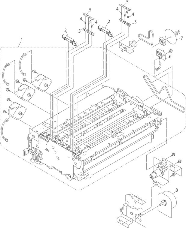 2. FRAME PLATEN parts diagram - Brother HL-S7000DN Parts