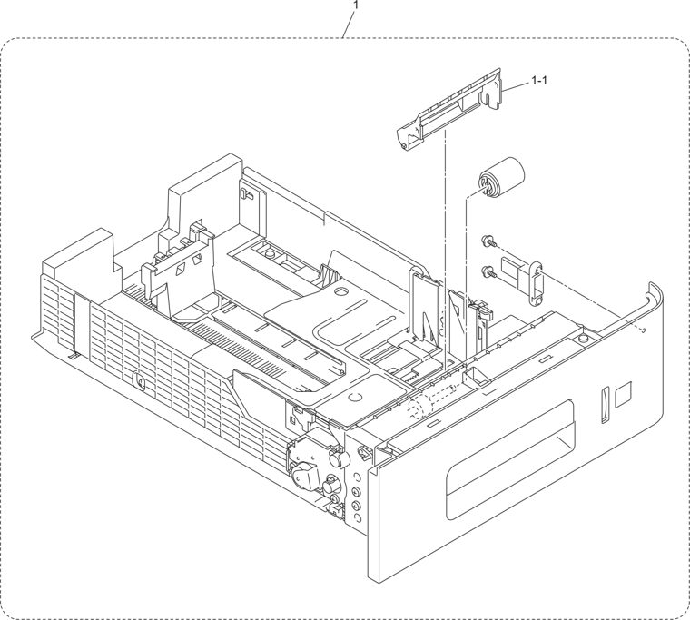 4. PAPER TRAY parts diagram - Brother HL-S7000DN Parts