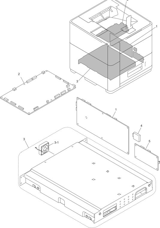 9. PCB parts diagram - Brother HL-S7000DN Parts