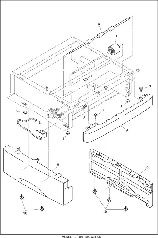 3. PAPER FEEDER parts diagram - Brother LT-400 Parts