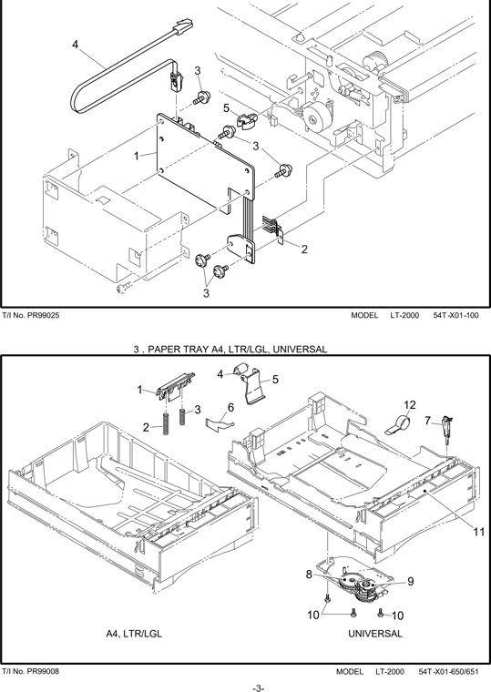 2. PCB ASSEMBLY parts diagram - Brother LT-2000 Parts