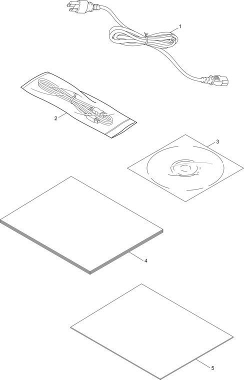 10. ACCESSORIES parts diagram - Brother Parts for HL-5440D 5445D 5450DN 5450DNT 5452DN 5470DW 5470DWT 5472DW 5472DWT 6180DW 6180DWT 6182DW 6182DWT