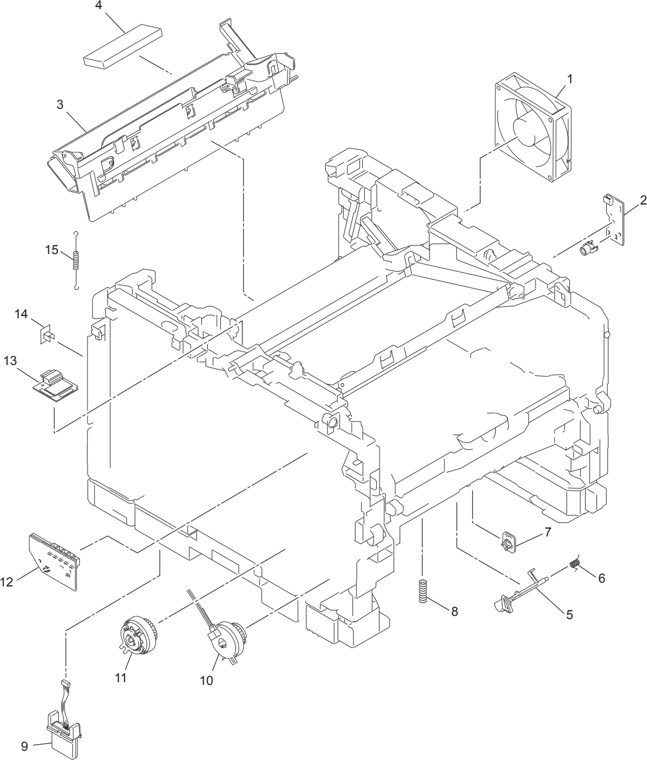 2. FRAME parts diagram - Brother Parts for HL-5440D 5445D 5450DN 5450DNT 5452DN 5470DW 5470DWT 5472DW 5472DWT 6180DW 6180DWT 6182DW 6182DWT
