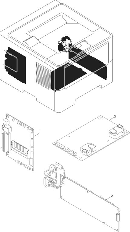 9. PCB parts diagram - Brother Parts for HL-5440D 5445D 5450DN 5450DNT 5452DN 5470DW 5470DWT 5472DW 5472DWT 6180DW 6180DWT 6182DW 6182DWT