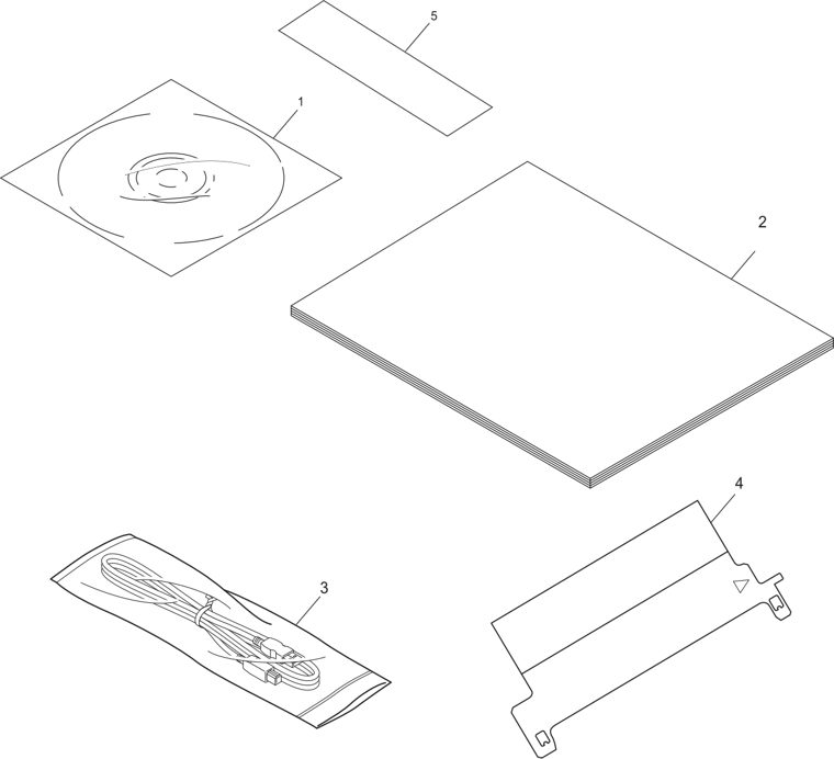 13. ACCESSORIES parts diagram - Brother HL-5340D 5340DL Parts