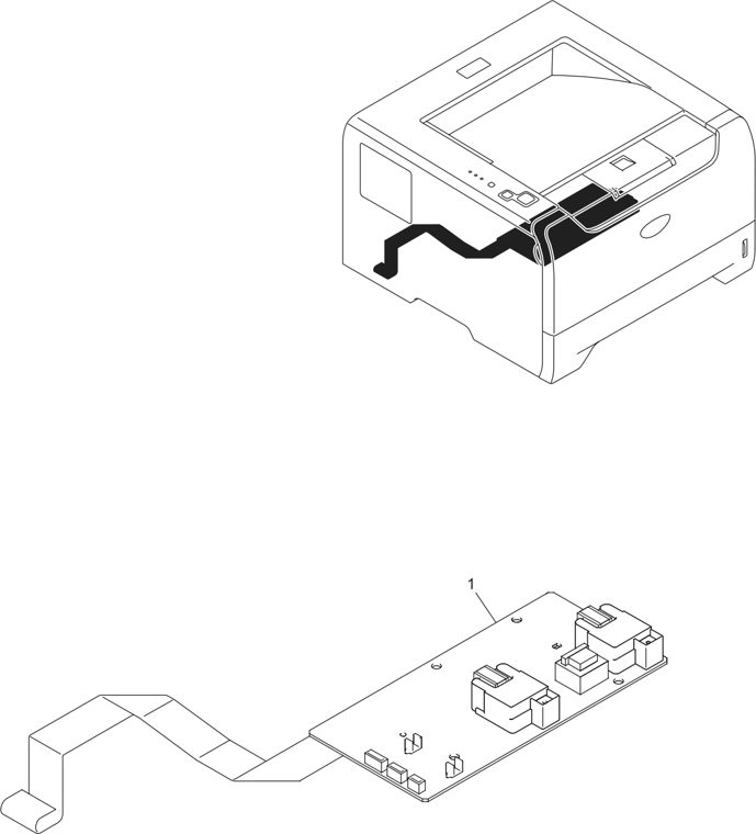 12. HVPS parts diagram - Brother HL-5240 5240L 5250DN 5251DN Parts