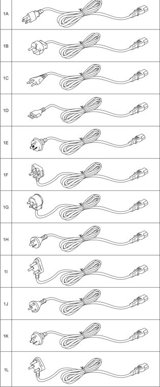 13. AC CORDS parts diagram - Brother HL-5240 5240L 5250DN 5251DN Parts
