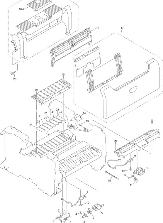 5. PAPER FEEDER parts diagram - Brother HL-5240 5240L 5250DN 5251DN Parts