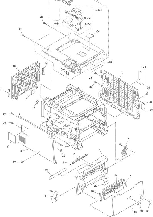 10. COVERS&LABELS parts diagram - Brother HL-4140CN HL-4150CDN HL-4570CDW HL-4570CDWT Parts