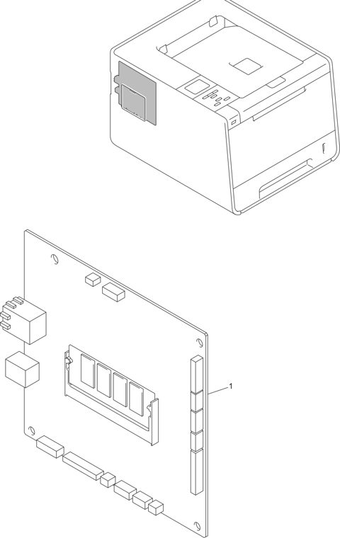 11. MAIN PCB parts diagram - Brother HL-4140CN HL-4150CDN HL-4570CDW HL-4570CDWT Parts