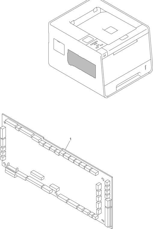 12. ENGINE PCB parts diagram - Brother HL-4140CN HL-4150CDN HL-4570CDW HL-4570CDWT Parts