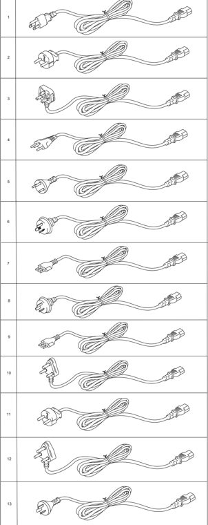 15. AC CORDS parts diagram - Brother HL-4140CN HL-4150CDN HL-4570CDW HL-4570CDWT Parts