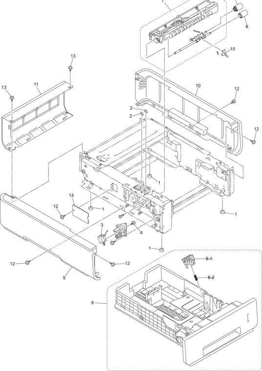 19. LT parts diagram - Brother HL-4140CN HL-4150CDN HL-4570CDW HL-4570CDWT Parts