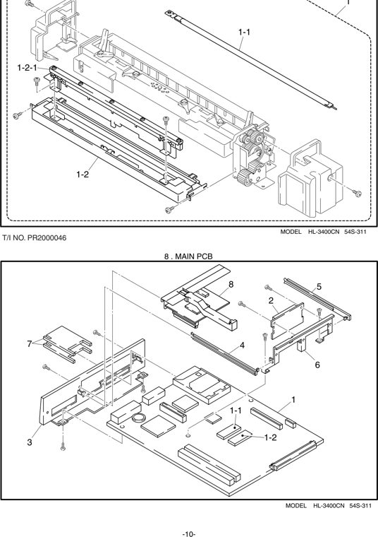 7. FUSING UNIT parts diagram - Brother HL-3400 Parts