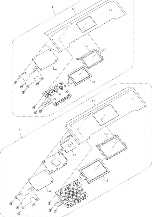 13. PANEL parts diagram - Brother Parts for DCP-L8400CDN L8450CDW MFC-L8600CDW L8650CDW MFC-L8850CDW L9550CDW