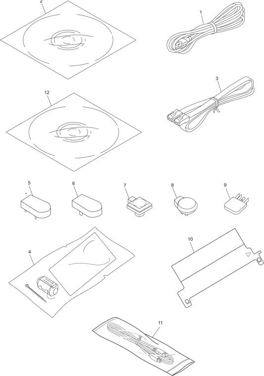 14. ACCESSORIES parts diagram - Brother Parts for DCP-8080DN DCP-8085DN MFC-8480DN MFC-8680DN  MFC-8690DW MFC-8880DN MFC-8881DNHY MFC-8890DW