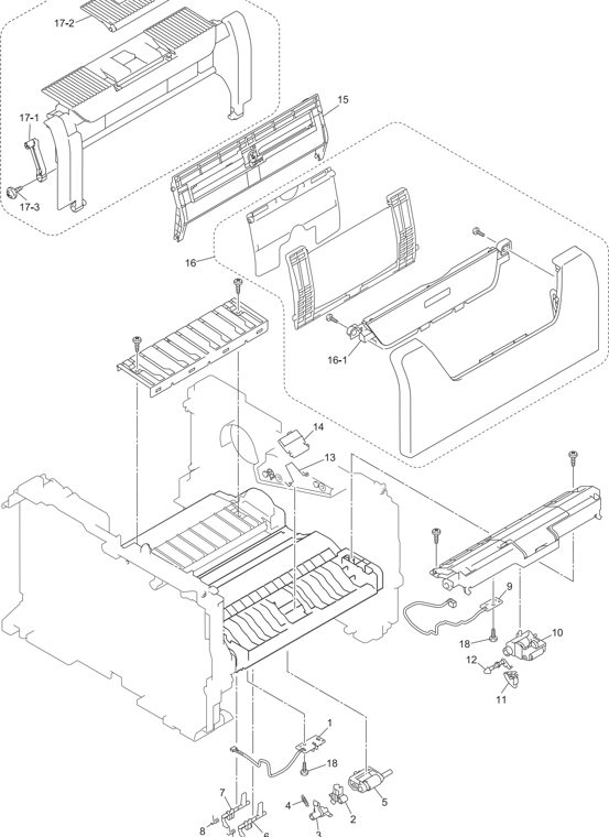 4. PAPER FEEDER parts diagram - Brother Parts for DCP-8080DN DCP-8085DN MFC-8480DN MFC-8680DN  MFC-8690DW MFC-8880DN MFC-8881DNHY MFC-8890DW