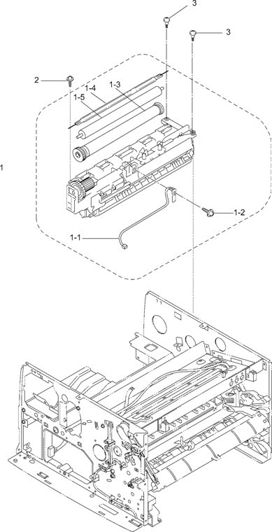 5. HEAT FIXING UNIT parts diagram - Brother DCP-1200 MFC9600 MFC9750 MFC9850 MFC9870 Parts