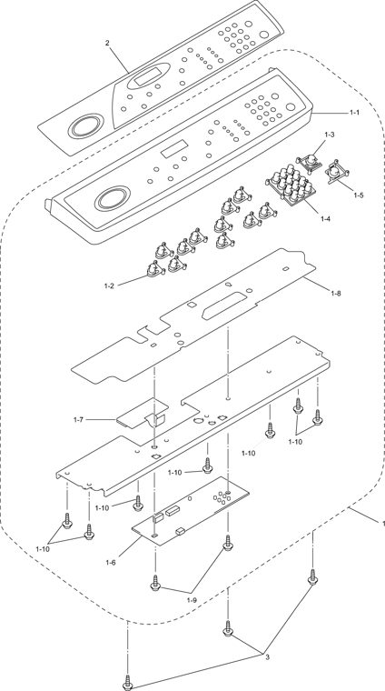 9A. CONTROL PANEL MFC9760 parts diagram - Brother MFC 9760 9860 9880 Parts