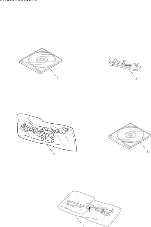 10. ACCESSORIES parts diagram - Brother MFC-5890cn MFC-5895cw Parts
