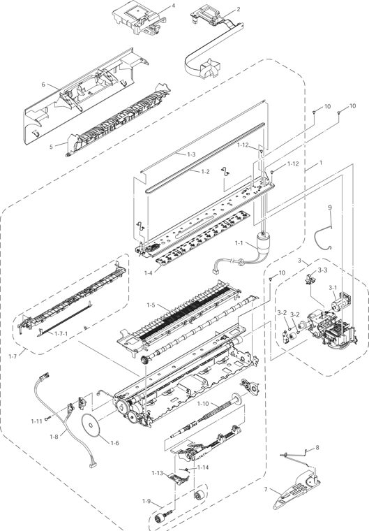 3. ENGINE parts diagram - Brother MFC-5890cn MFC-5895cw Parts