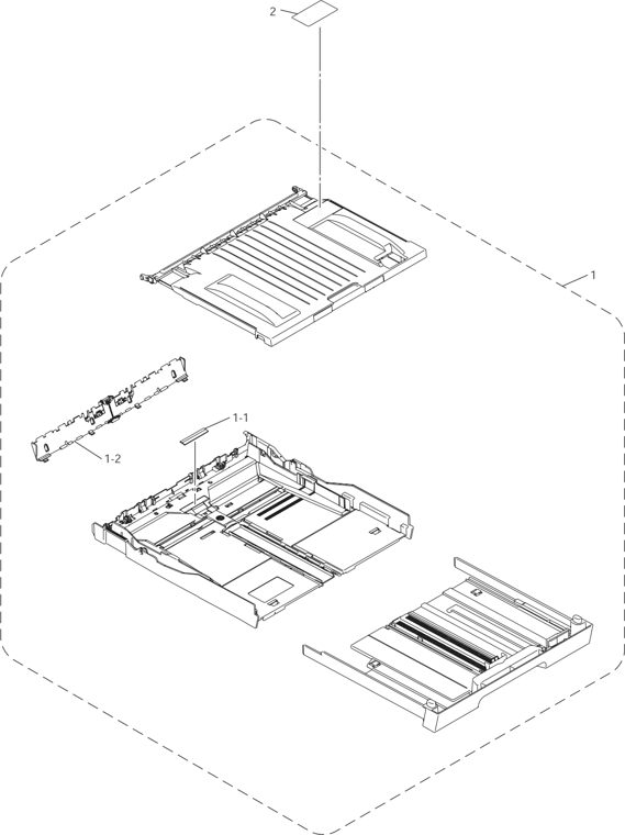 6. PAPER TRAY parts diagram - Brother MFC-5890cn MFC-5895cw Parts