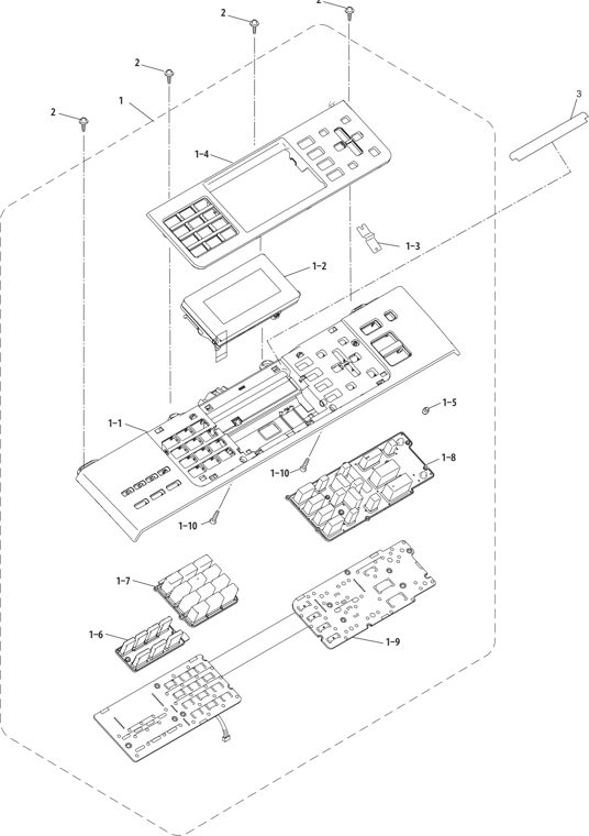 8. PANEL parts diagram - Brother MFC-5890cn MFC-5895cw Parts