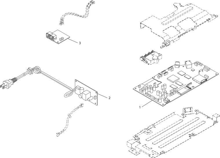 9. PCB parts diagram - Brother MFC-5890cn MFC-5895cw Parts
