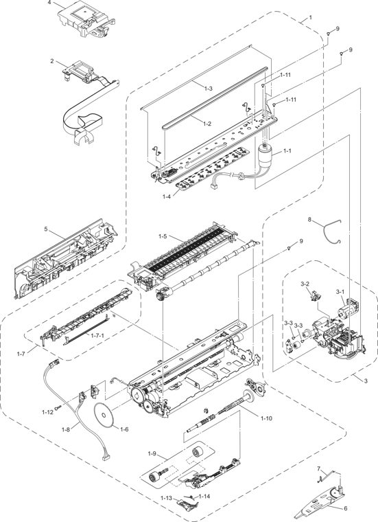 3. ENGINE parts diagram - Brother MFC-5490CN Parts