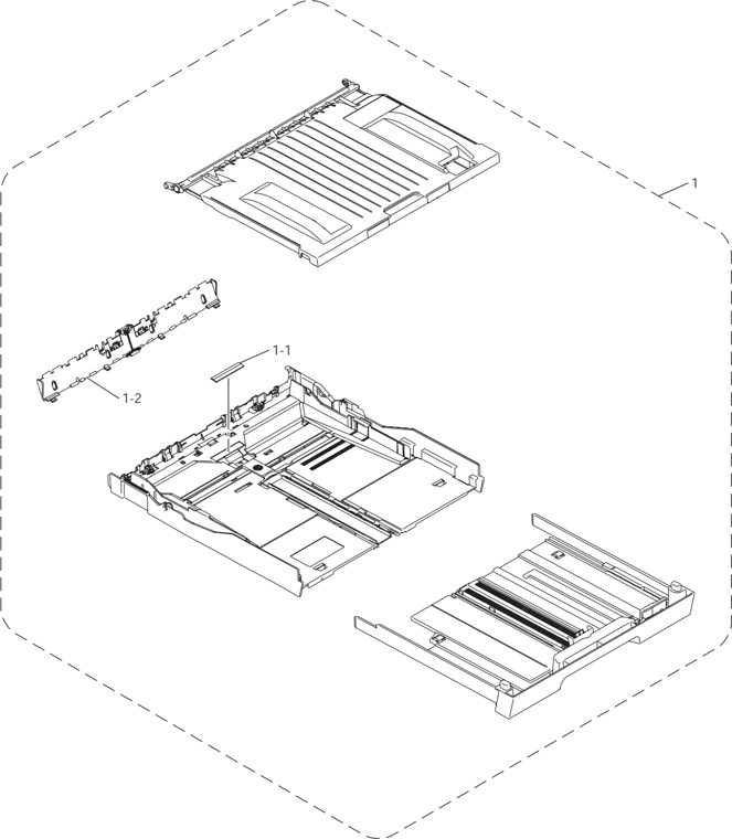 6. PAPER TRAY parts diagram - Brother MFC-5490CN Parts