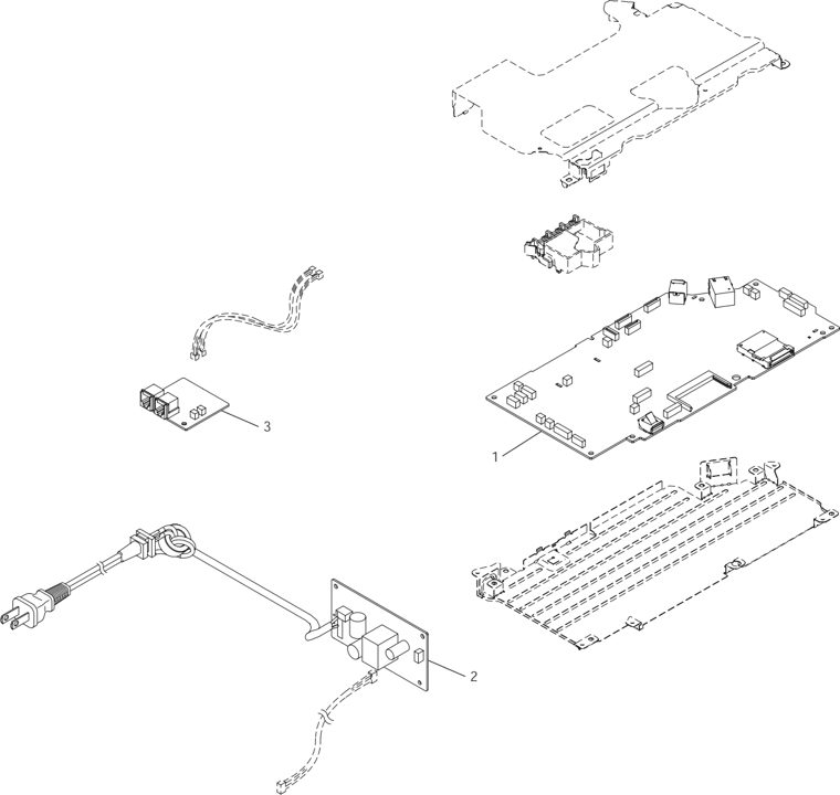 9. PCB parts diagram - Brother MFC-5490CN Parts