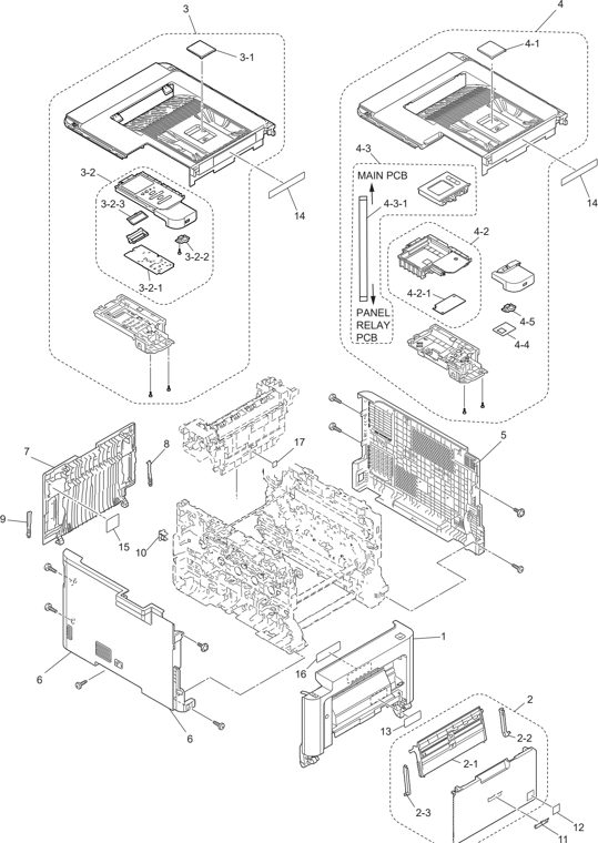 9. COVER & LABELS parts diagram - Brother Parts for HL-L8260CDW L8260CDN L8360CDW L8360CDWT L9310CDW