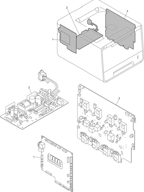 11. PCB parts diagram - Brother Parts for HL-L8250CDN L8350CDW 8350CDWT L9200CDW L9200CDWT L9300CDW L9300CDWT
