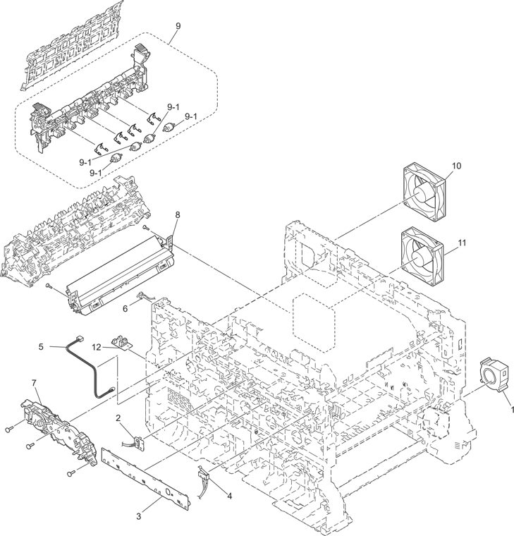 1. FRAME parts diagram - Brother Parts for DCP L8410CDW MFC L8610CDW L8690CDW L8900CDW L9570CDW