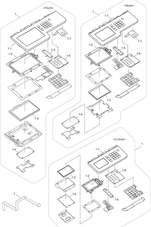 12. PANEL parts diagram - Brother Parts for DCP L8410CDW MFC L8610CDW L8690CDW L8900CDW L9570CDW