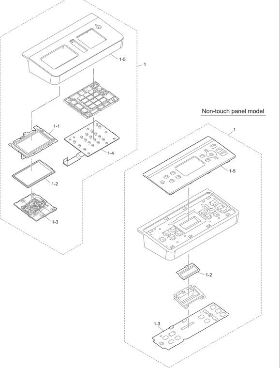 13. PANEL parts diagram - Brother Parts for DCP 9030CDN L3510CDW L3517CDW L3550CDW L3551CDW HL L3290CDW MFC 9150CDN 9350CDW L3710CW L3730CDN L3735CDN L3745CDW L3750CDW L3770CDW