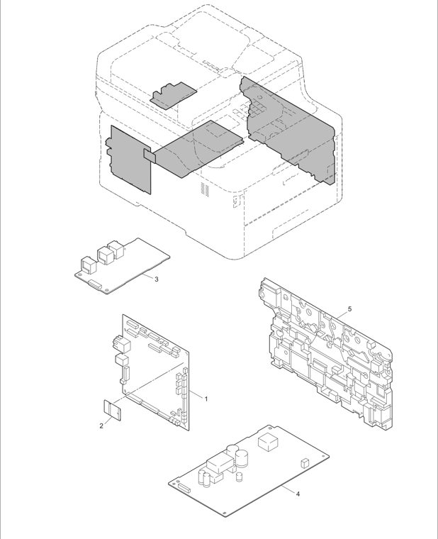 14. PCB parts diagram - Brother Parts for DCP 9030CDN L3510CDW L3517CDW L3550CDW L3551CDW HL L3290CDW MFC 9150CDN 9350CDW L3710CW L3730CDN L3735CDN L3745CDW L3750CDW L3770CDW