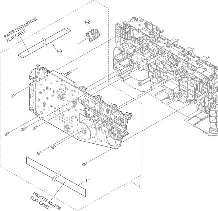 3. PROCESS DRIVE parts diagram - Brother Parts for DCP 9030CDN L3510CDW L3517CDW L3550CDW L3551CDW HL L3290CDW MFC 9150CDN 9350CDW L3710CW L3730CDN L3735CDN L3745CDW L3750CDW L3770CDW