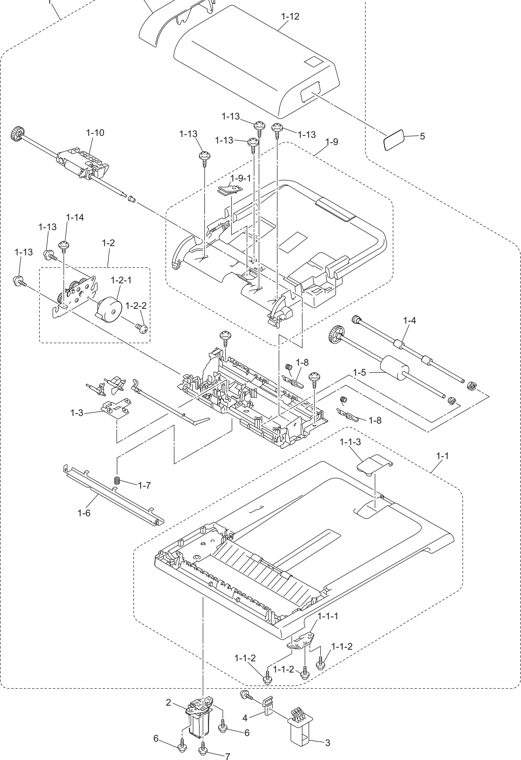 11. ADF parts diagram - Brother Parts for DCP-9010CN MFC 9010CN 9120CN 9125CN 9320CW 9325CW