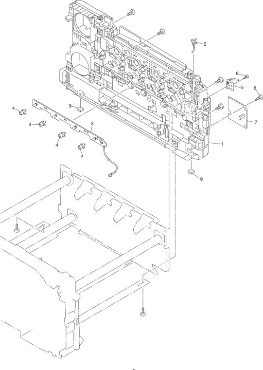 3. FRAME R UNIT parts diagram - Brother Parts for DCP-9010CN MFC 9010CN 9120CN 9125CN 9320CW 9325CW